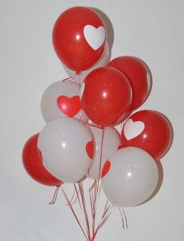 Kalbimin Tek Sahibi Kalpli Uçan Balon Buketi Balonlar çiçek gönder