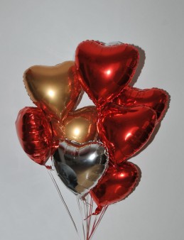 Renkli Kalpler 8 Adet Folyolu Uçan Balon Balonlar çiçek gönder