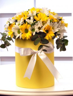 Sarı Bahar Rüzgarı  Kutuda Çiçek çiçek gönder
