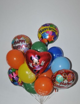 Renkli Happy Birthday Balon Buketi 7 Balonlar çiçek gönder