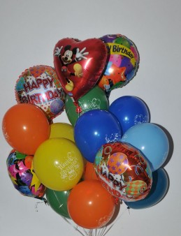 Doğum Günü Uçan Balon Buketi Balonlar çiçek gönder