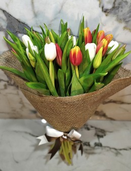 Rengarenk Lale Buketi Buketler çiçek gönder