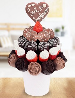 Chocolate Love Meyve Sepeti Meyve Sepeti ve Çikolatalar çiçek gönder