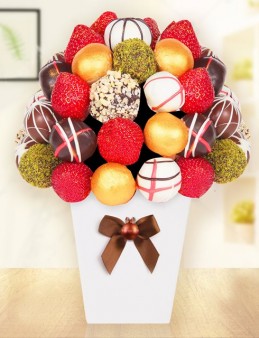 Gold Chocolate Meyve Sepeti ve Çikolatalar çiçek gönder