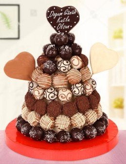 Chocolate Tree Doğum Günü Hediyesi Meyve Sepeti ve Çikolatalar çiçek gönder