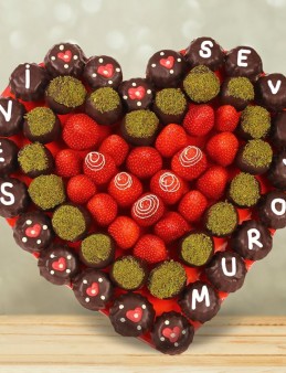 My Heart Meyve Sepeti Meyve Sepeti ve Çikolatalar çiçek gönder