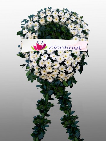 Gerberalı Cenaze Çelengi. Cenaze Çelenkleri çiçek gönder