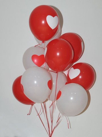 Kalbimin Tek Sahibi Kalpli Uçan Balon Buketi Balonlar çiçek gönder