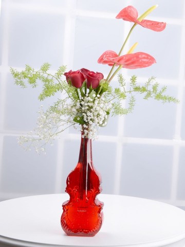 Kemaninin Düeti Kırmızı Güller Aranjmanlar çiçek gönder