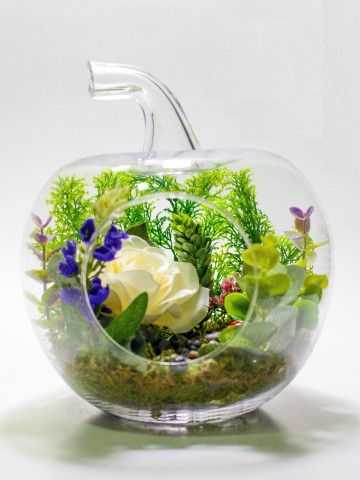 Yapay Teraryum Yalnız Bahçem Terarium çiçek gönder