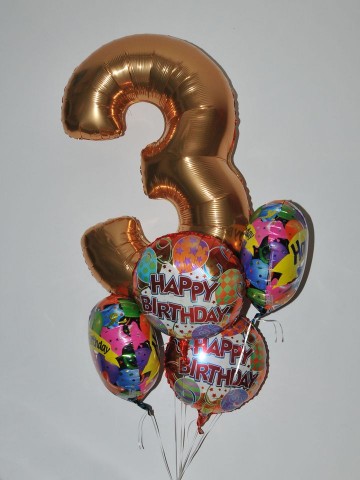 Kişiye Özel Rakamlı Doğum Günü Buketi Balonlar çiçek gönder