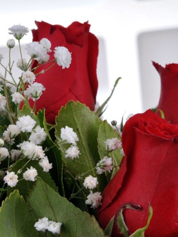 Aşkın Adı 9 Kırmızı Gül Arajmanı Aranjmanlar çiçek gönder