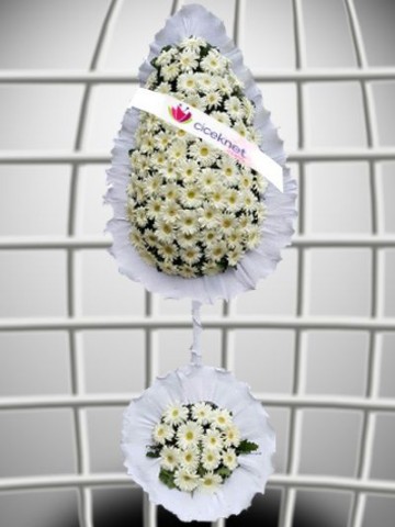Bayi İçin Ayaklı Sepet 3 Düğün Çelenkleri çiçek gönder