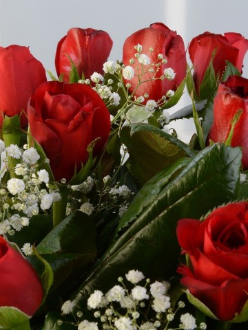 Kalpten Bağlıyım Kırmızı Güller Aranjmanlar çiçek gönder