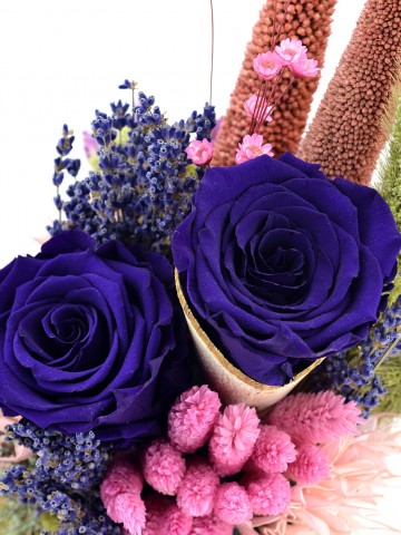 İlahi Aşk Mavi Solmayan Güller Solmayan Güller  çiçek gönder